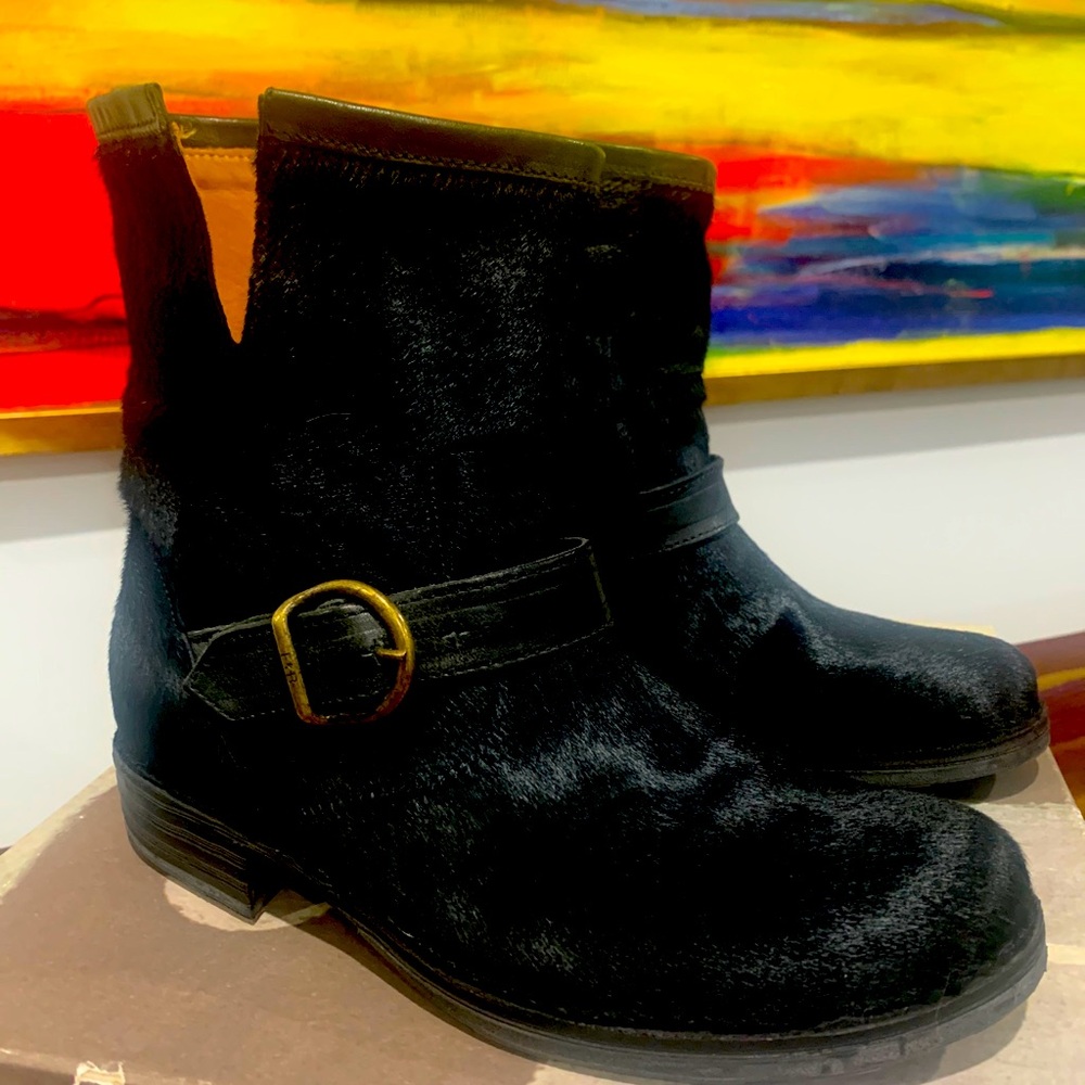 FIORENTINI + BAKER Eli Cavallino Luxor Moto Boots Black US 7 (EU 36) Rare!!